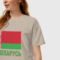 Женская футболка хлопок Oversize Беларусь - фото 2