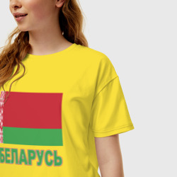 Женская футболка хлопок Oversize Беларусь - фото 2