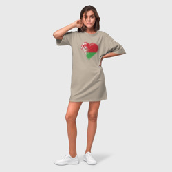 Платье-футболка хлопок Сердце Беларуси - фото 2