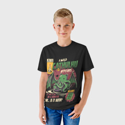 Детская футболка 3D Кот Ктулху - фото 2