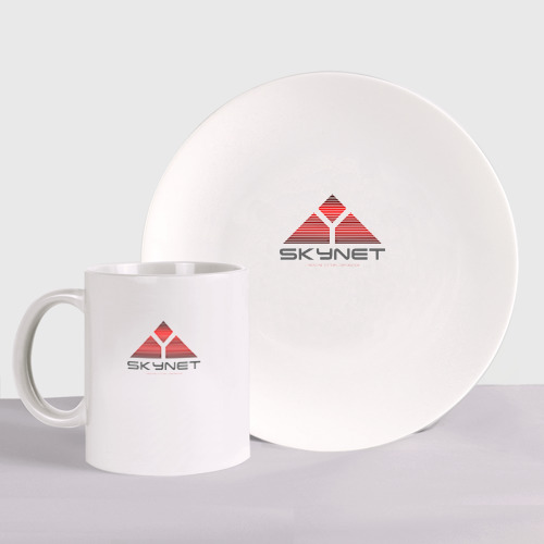 Набор: тарелка + кружка Skynet
