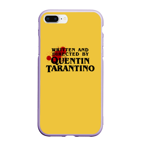 Чехол для iPhone 7Plus/8 Plus матовый Quentin Tarantino, цвет светло-сиреневый