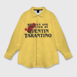 Женская рубашка oversize 3D Quentin Tarantino