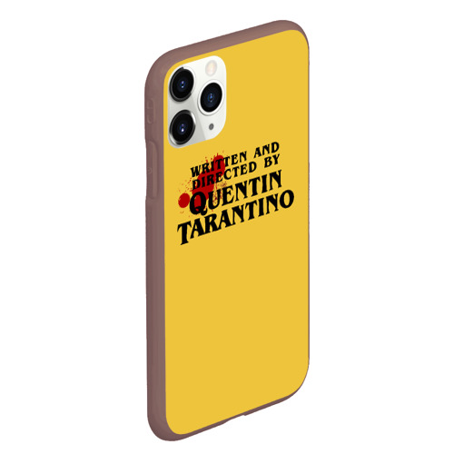 Чехол для iPhone 11 Pro Max матовый Quentin Tarantino, цвет коричневый - фото 3