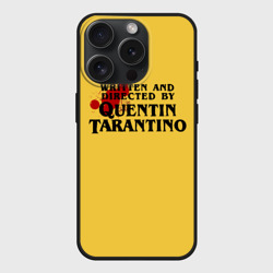 Чехол силиконовый для Apple iPhone 15 Pro матовый Quentin Tarantino