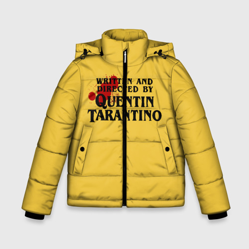 Зимняя куртка для мальчиков 3D Quentin Tarantino, цвет светло-серый