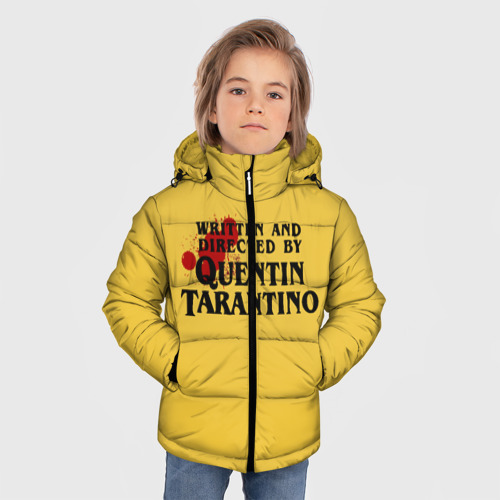 Зимняя куртка для мальчиков 3D Quentin Tarantino, цвет светло-серый - фото 3