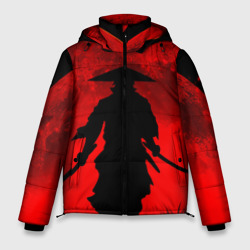 Мужская зимняя куртка 3D Самурай кровавой луны