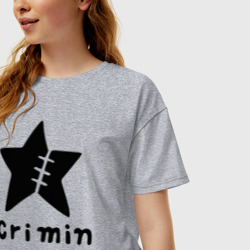 Женская футболка хлопок Oversize Crimin бренд One Piece - фото 2