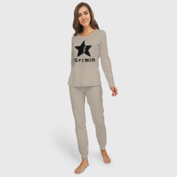 Женская пижама с лонгсливом хлопок Crimin бренд One Piece - фото 2