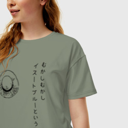 Женская футболка хлопок Oversize Пираты Соломенной Шляпы One Piece - фото 2