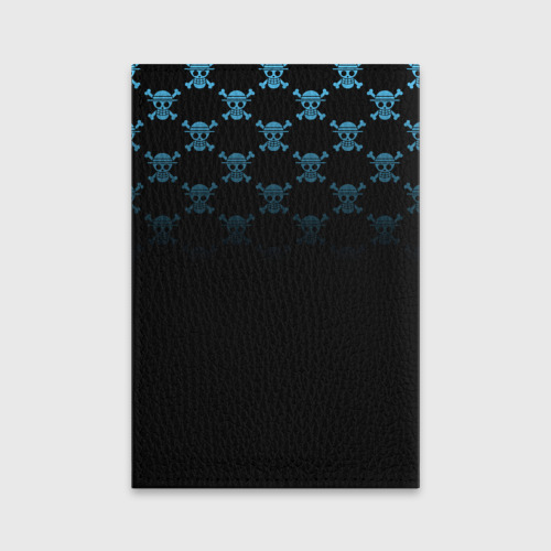 Обложка для паспорта матовая кожа Луффи Пираты Соломенной Шляпы, цвет голубой - фото 2