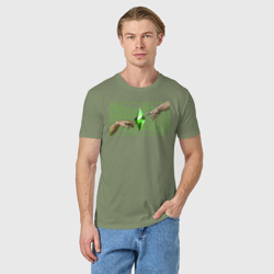 Мужская футболка хлопок The Sims - Сотворение Пламбоба! - фото 2