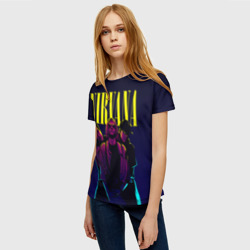 Женская футболка 3D Nirvana Neon - фото 2