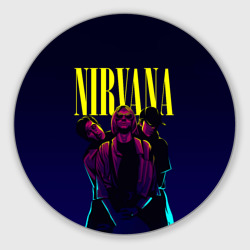 Круглый коврик для мышки Nirvana Neon