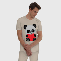 Мужская пижама хлопок Love Панда - фото 2