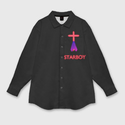 Мужская рубашка oversize 3D Starboy - The Weeknd