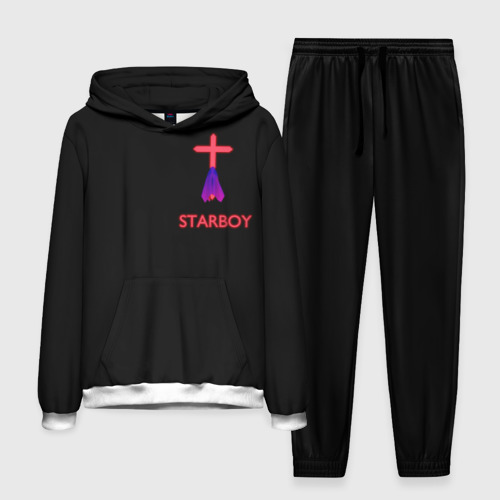 Мужской костюм с толстовкой с принтом Starboy - The Weeknd, вид спереди №1