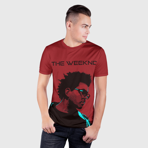 Мужская футболка 3D Slim The Weeknd, цвет 3D печать - фото 3