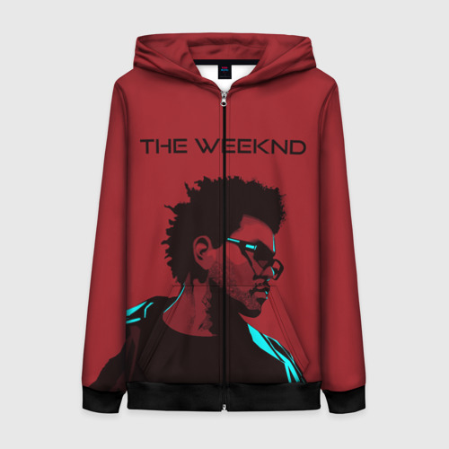 Женская толстовка 3D на молнии The Weeknd, цвет черный