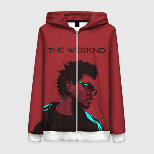 Женская толстовка 3D на молнии The Weeknd