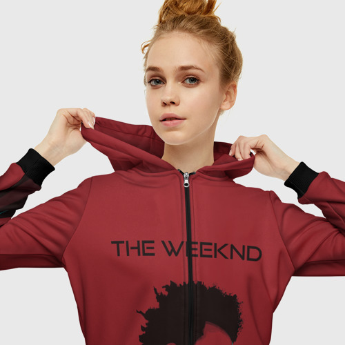 Женская толстовка 3D на молнии The Weeknd, цвет черный - фото 5