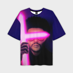 Мужская футболка oversize 3D The Weeknd - Blinding Lights