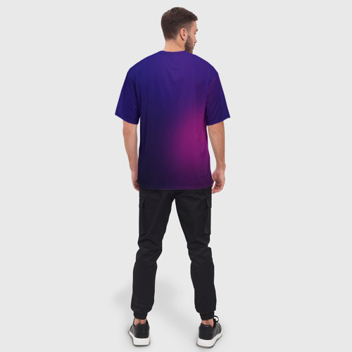 Мужская футболка oversize 3D The Weeknd - Blinding Lights, цвет 3D печать - фото 4