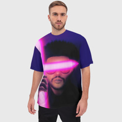 Мужская футболка oversize 3D The Weeknd - Blinding Lights - фото 2