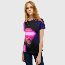 Женская футболка 3D The Weeknd - Blinding Lights - фото 2