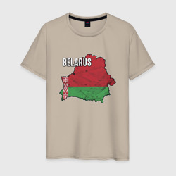 Мужская футболка хлопок Belarus Map