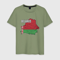 Мужская футболка хлопок Belarus Map