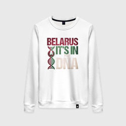 Женский свитшот хлопок ДНК - Беларусь