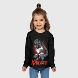 Детский лонгслив 3D KARATE T-REX - фото 2