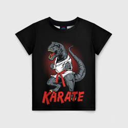 Детская футболка 3D KARATE T-REX