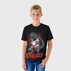 Детская футболка 3D KARATE T-REX - фото 2