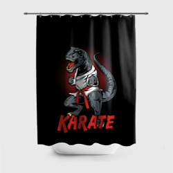 Штора 3D для ванной KARATE T-REX