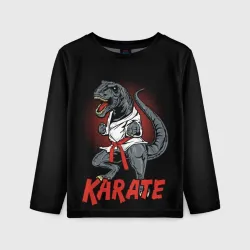 Детский лонгслив 3D KARATE T-REX