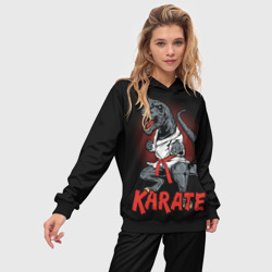 Женский костюм с толстовкой 3D KARATE T-REX - фото 2