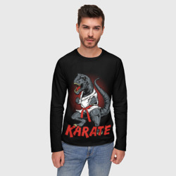 Мужской лонгслив 3D KARATE T-REX - фото 2