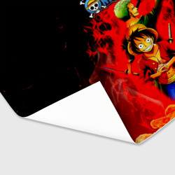 Бумага для упаковки 3D Зоро и Луффи в огне One Piece - фото 2