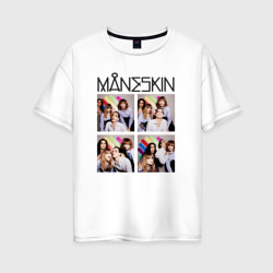 Женская футболка хлопок Oversize Photo Maneskin