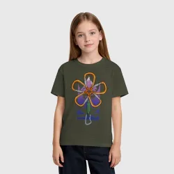 Детская футболка хлопок Flower carabiners - фото 2