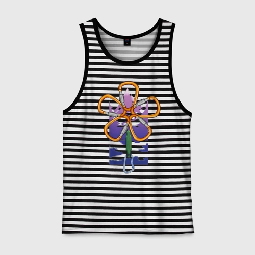 Мужская майка хлопок Flower carabiners