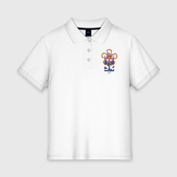 Женское поло хлопок Flower carabiners