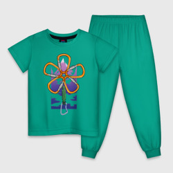 Детская пижама хлопок Flower carabiners