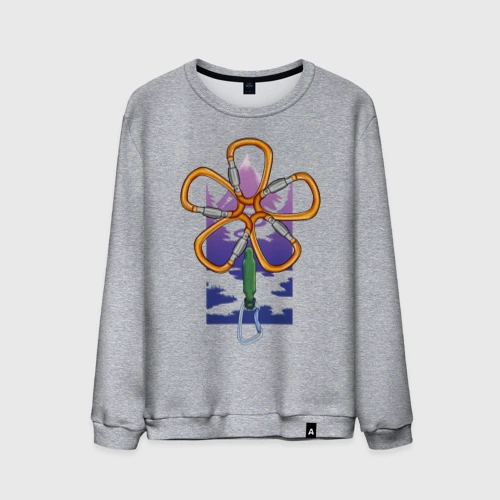 Мужской свитшот хлопок Flower carabiners