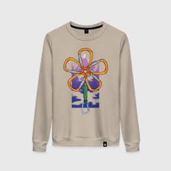 Женский свитшот хлопок Flower carabiners