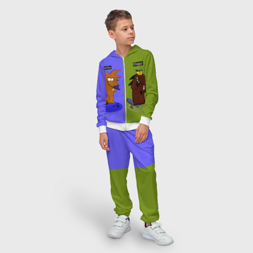 Детский 3D костюм с принтом Крутые Бобры!, фото на моделе #1