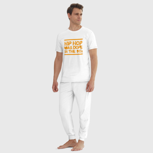 Мужская пижама хлопок Wu-Tang - Hip Hop, цвет белый - фото 5